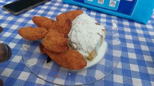 Croquetas con tortilla casera y mayonesa   at Somos Lo Que Comemos in Tenerife