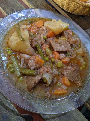 Seitan stew at Somos Lo Que Comemos in Tenerife
