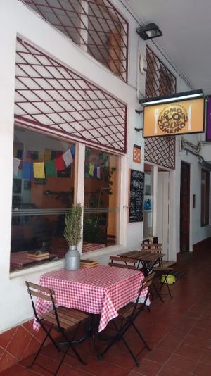 At the end of a commercial shopping passage, hard to find but worth it. at Somos Lo Que Comemos in Tenerife