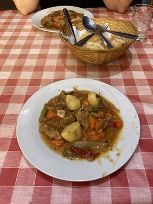 Main dish with saitan  at Somos Lo Que Comemos in Tenerife