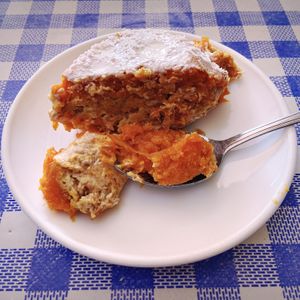 Carrot cale for dessert.  at Somos Lo Que Comemos in Tenerife