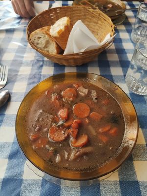 Primer plato del menú diario #Veganuary at Somos Lo Que Comemos in Tenerife