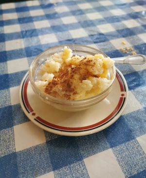 Arroz con leche #Veganuary at Somos Lo Que Comemos in Tenerife