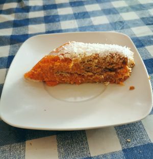 Tarta de zanahoria #Veganuary at Somos Lo Que Comemos in Tenerife