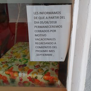 closed until september at Somos Lo Que Comemos in Tenerife