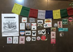 Muro de mensajes y discursos  at Somos Lo Que Comemos in Tenerife