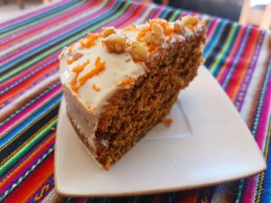 Tajada de torta de zanahoria at Muya Vegan Cafe - Maybe closed in Trujillo