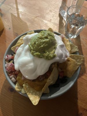 vegan nachos (gf)  at Bay City Burrito in St Kilda