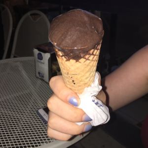 Dark Chocolate Ice Cream!  at Gala Gelateria in Tel Aviv