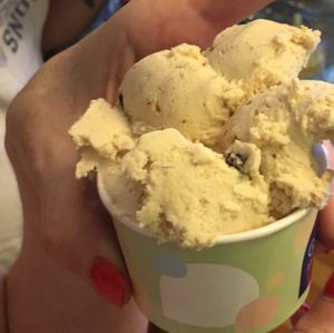 Snickers Ice Cream!  at Gala Gelateria in Tel Aviv