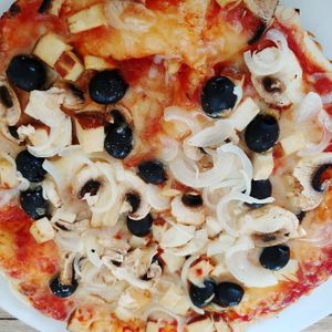 Griechische Pizza at Cafe Bahnhof  in Kirchheimbolanden