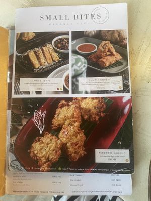 Menu  at Bernadette in Ubud