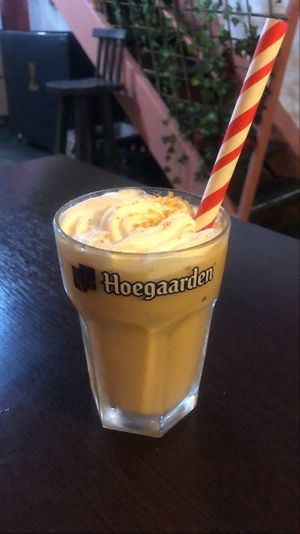 Milkshake de paçoca 300ml at Dona Augusta in Sao Paulo