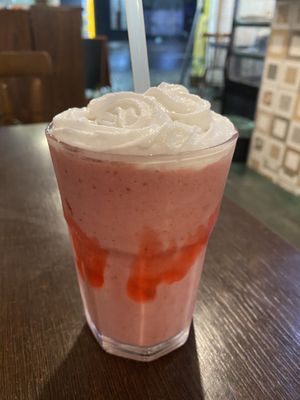 Morango No-Milk Shake (small)  at Dona Augusta in Sao Paulo