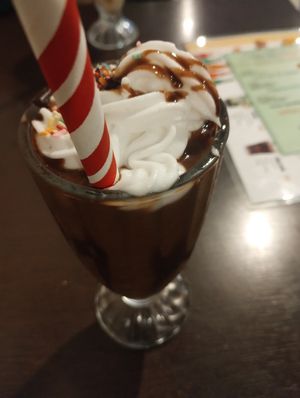 Milkshake de Ovomaltine at Dona Augusta in Sao Paulo