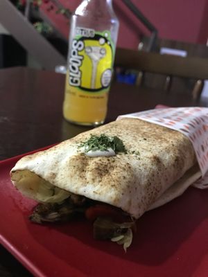 Lanche novo, churrasco grego! Delicioso, cheio de sabores e tamanho perfeito!  at Dona Augusta in Sao Paulo