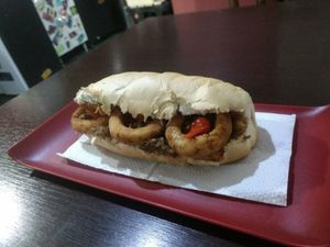Sandwich "jaca doidona" at Dona Augusta in Sao Paulo