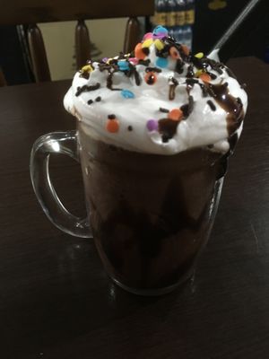 Chocolate no-milk shake at Dona Augusta in Sao Paulo