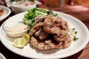 fried soy at Veg Out in Kyoto