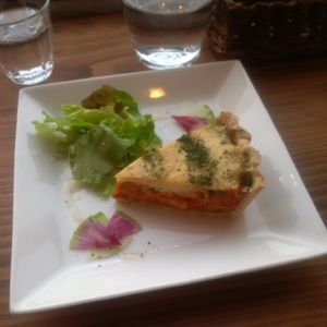 The amazing quiche at Veg Out in Kyoto
