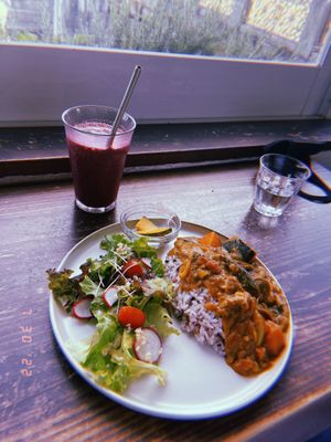 Coconut curry   at Veg Out in Kyoto