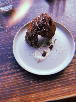 Chocolate Coconut muffin- dry😒  at Veg Out in Kyoto