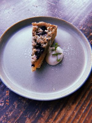Blueberry Tart💗  at Veg Out in Kyoto