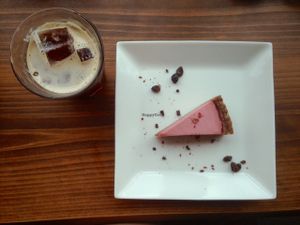 raw cake  at Veg Out in Kyoto