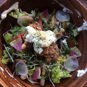 Buddha bowl at Veg Out in Kyoto