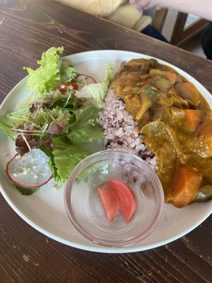 Coconut curry   at Veg Out in Kyoto