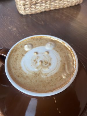 Soy latte   at Veg Out in Kyoto