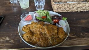Curry and rice at Veg Out in Kyoto