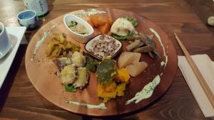 Set menu at Veg Out in Kyoto