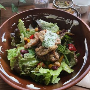 Buddha bowl at Veg Out in Kyoto