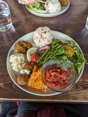 Veg-out plate at Veg Out in Kyoto
