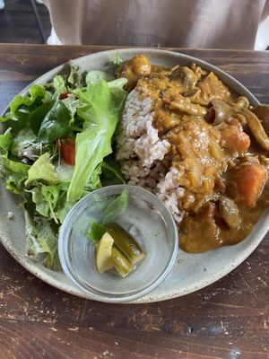 Coconut curry  at Veg Out in Kyoto