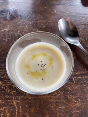 Potato soup   at Veg Out in Kyoto