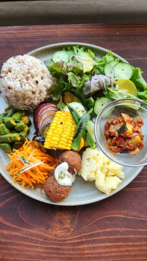 Veg out plate at Veg Out in Kyoto