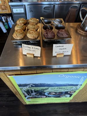 Yummy Muffins .  at Veg Out in Kyoto
