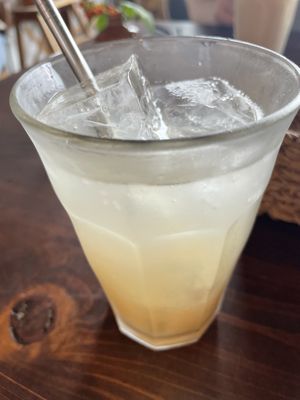 Homemade ginger ale   at Veg Out in Kyoto