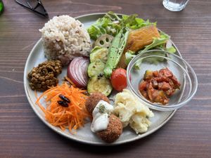 Veg Out Plate - 8/10  at Veg Out in Kyoto