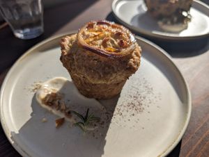 Lemon and coconut muffin at Veg Out in Kyoto