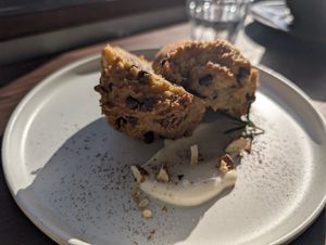 Peanut butter and choc chip muffin at Veg Out in Kyoto