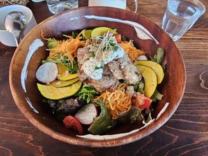 Buddha bowl at Veg Out in Kyoto
