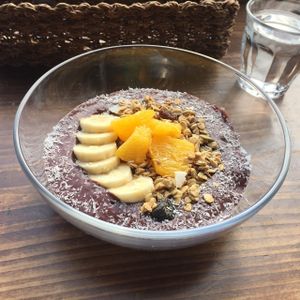 Açaí bowl. So yummy... at Veg Out in Kyoto