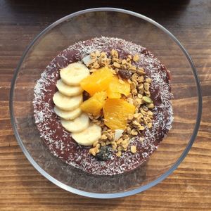 Açaí bowl. So yummy... at Veg Out in Kyoto