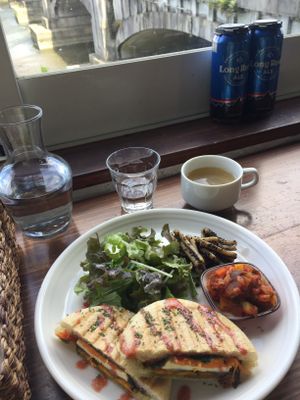 Veg panini (my favorite) at Veg Out in Kyoto
