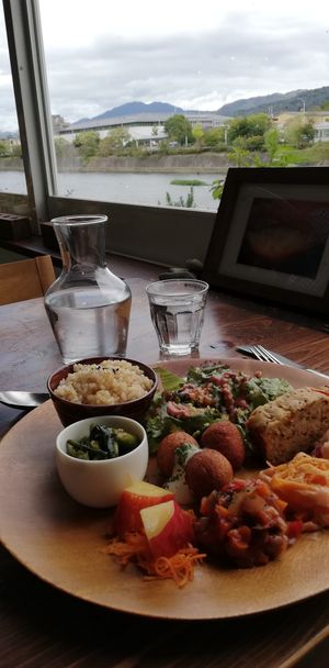 Good food, soothing view of the river. at Veg Out in Kyoto