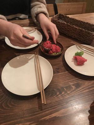 Beetroot and potato salad, appetizer at Veg Out in Kyoto