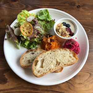 Breakfast Plate at Veg Out in Kyoto